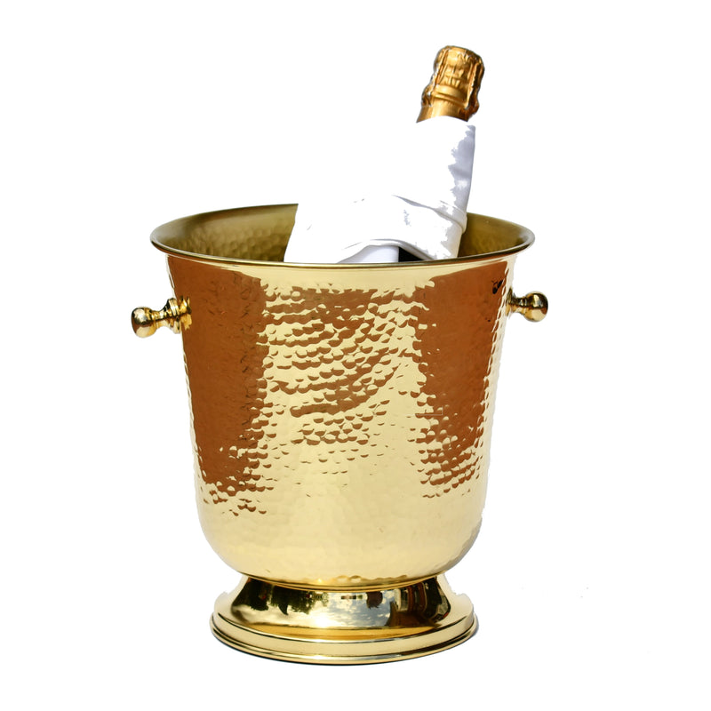 Monrepos Champagne Cooler - Goldtone - Hammer |  Champagnerkühler - goldfarben, gehammert Monorepos