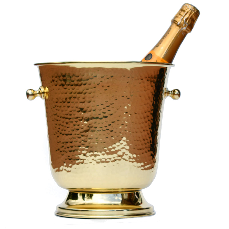 Monrepos Champagne Cooler - Goldtone - Hammer |  Champagnerkühler - goldfarben, gehammert Monorepos