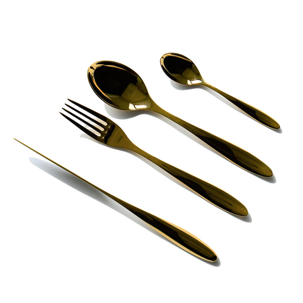 Cutlery Set Gold, for 6 Person - 30 Pcs | Besteck Set Gold, für 6 Personen - 30 tlg.